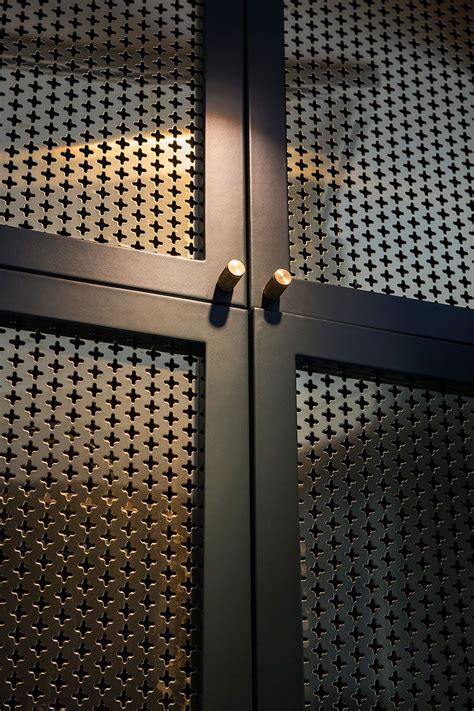 perforated metal for cabinet doors